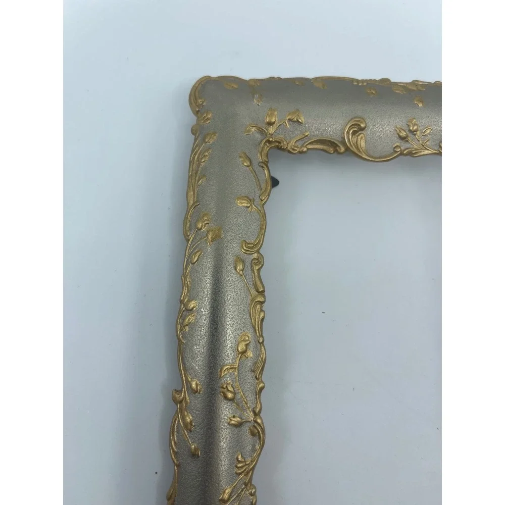 Ornate Scroll Vine Photo Frame‎ Silvertone Metallic 3